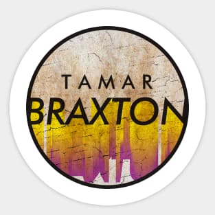 Tamar Braxton - VINTAGE YELLOW CIRCLE Sticker